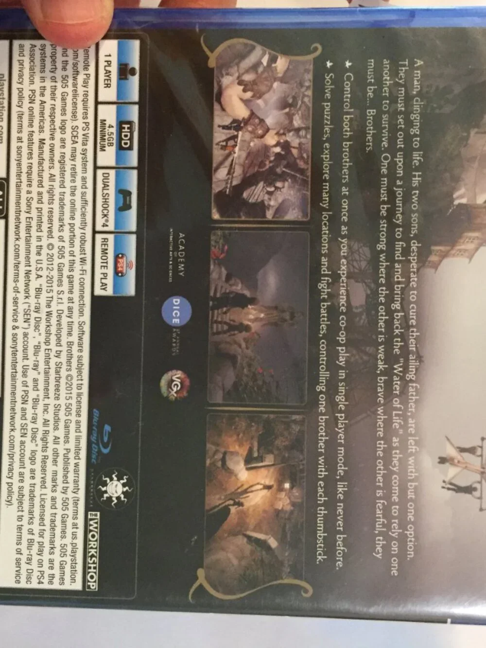 Brothers: A Tale of Two Sons (Sony PlayStation 4, 2015) Factory Sealed